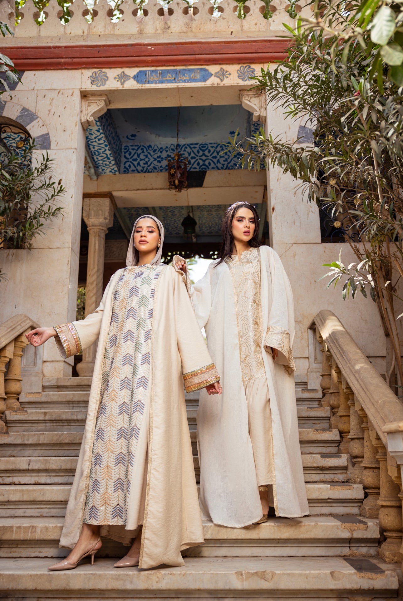 Timeless Beauty dress and kaftan