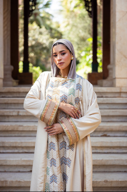 Timeless Beauty dress and kaftan