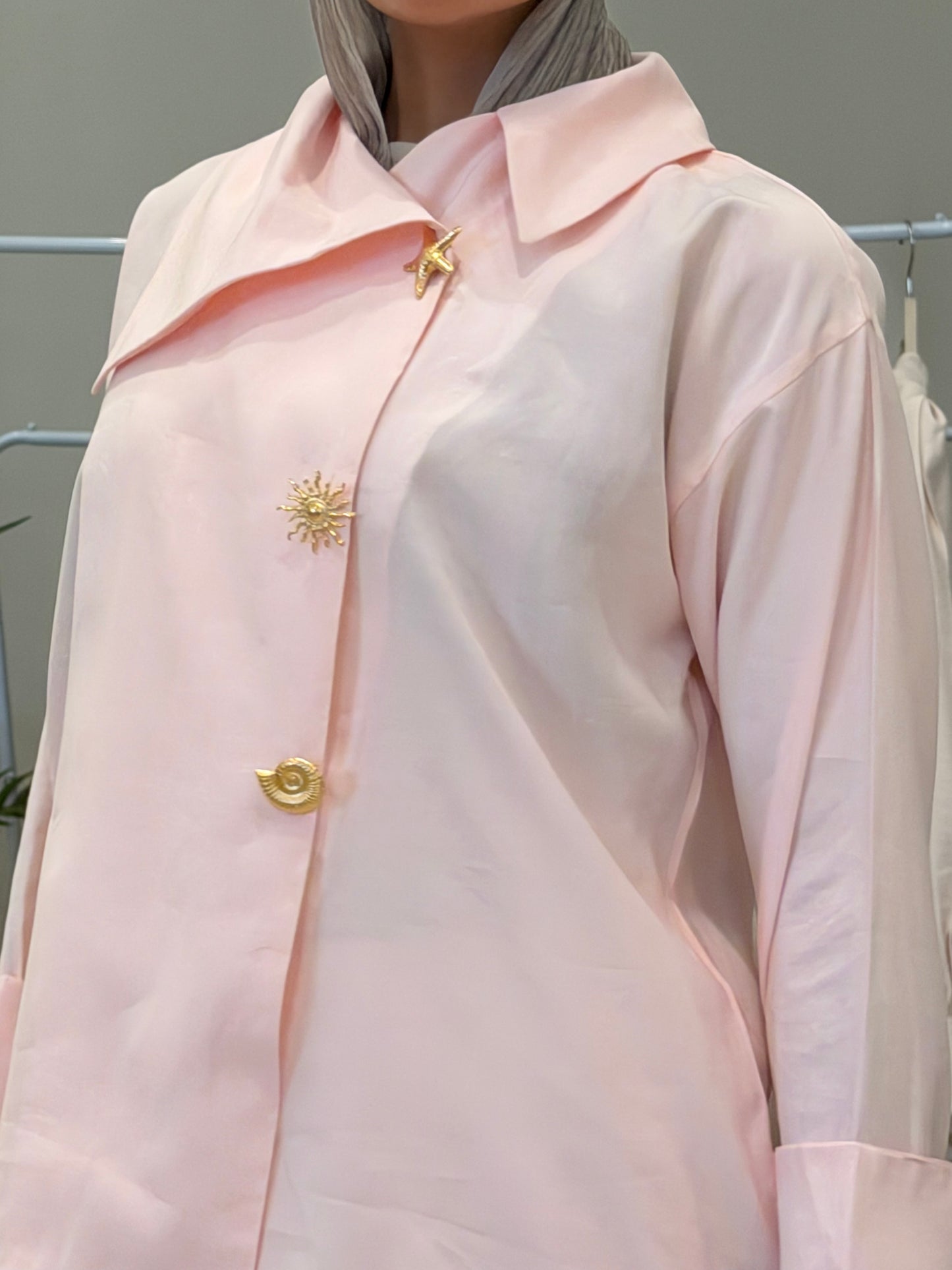 Luna blouse in Baby Pink