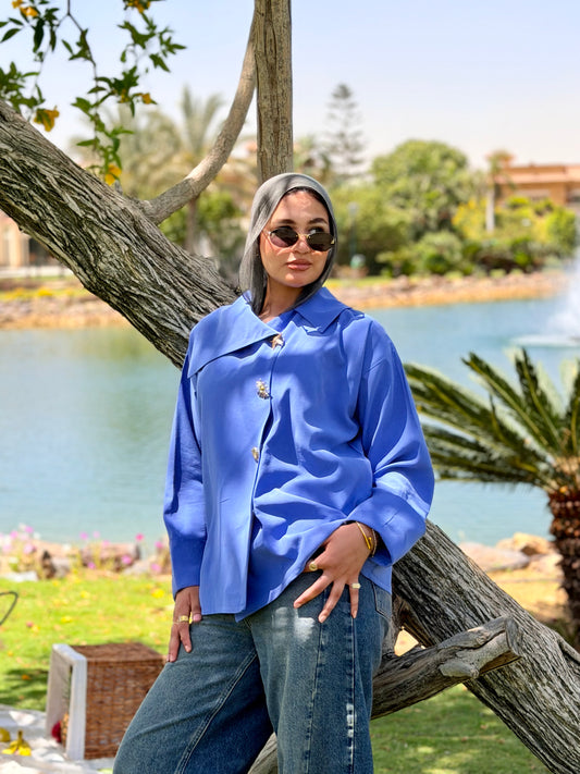 Luna blouse in Sky Blue