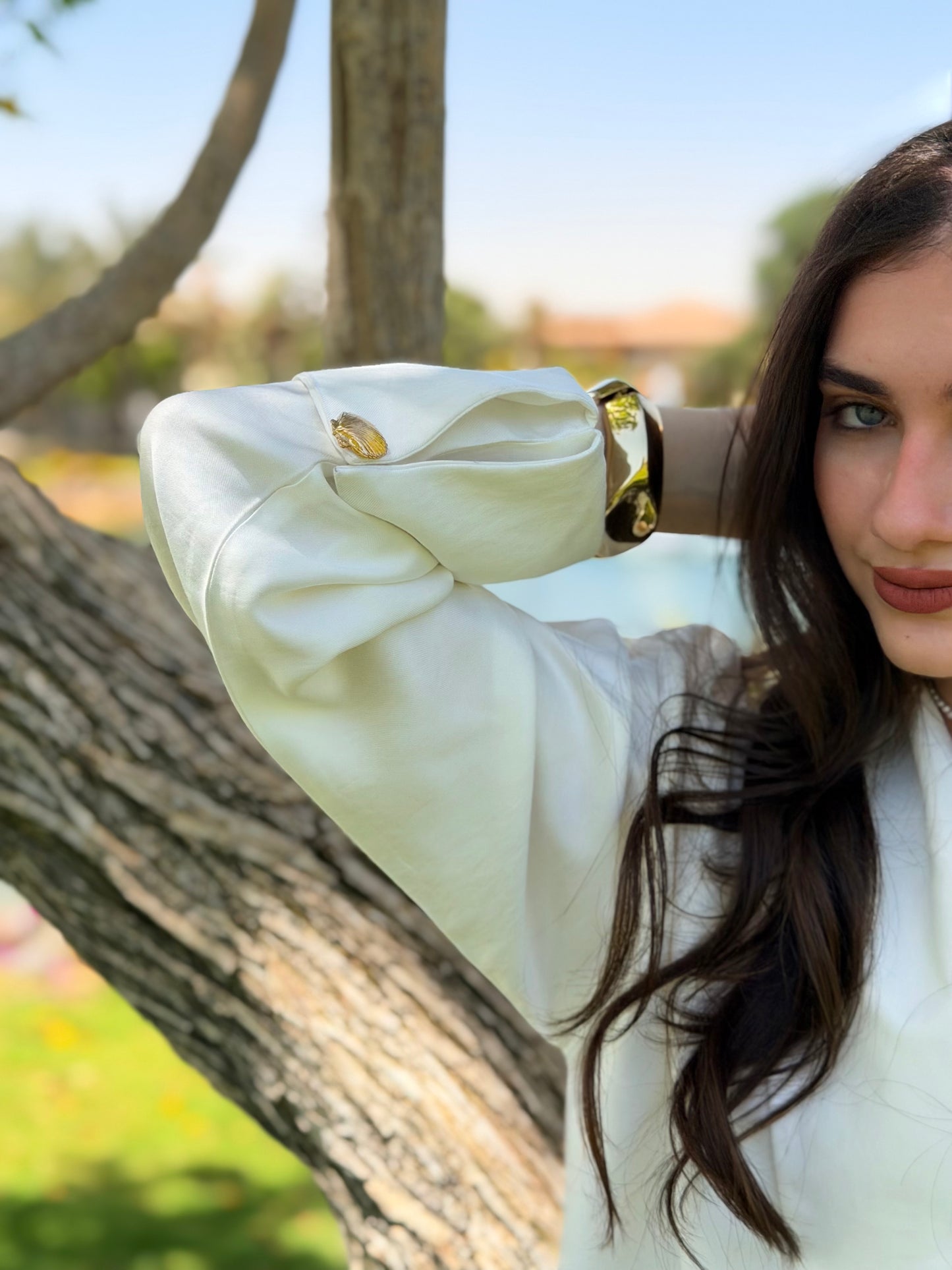 Luna blouse in White