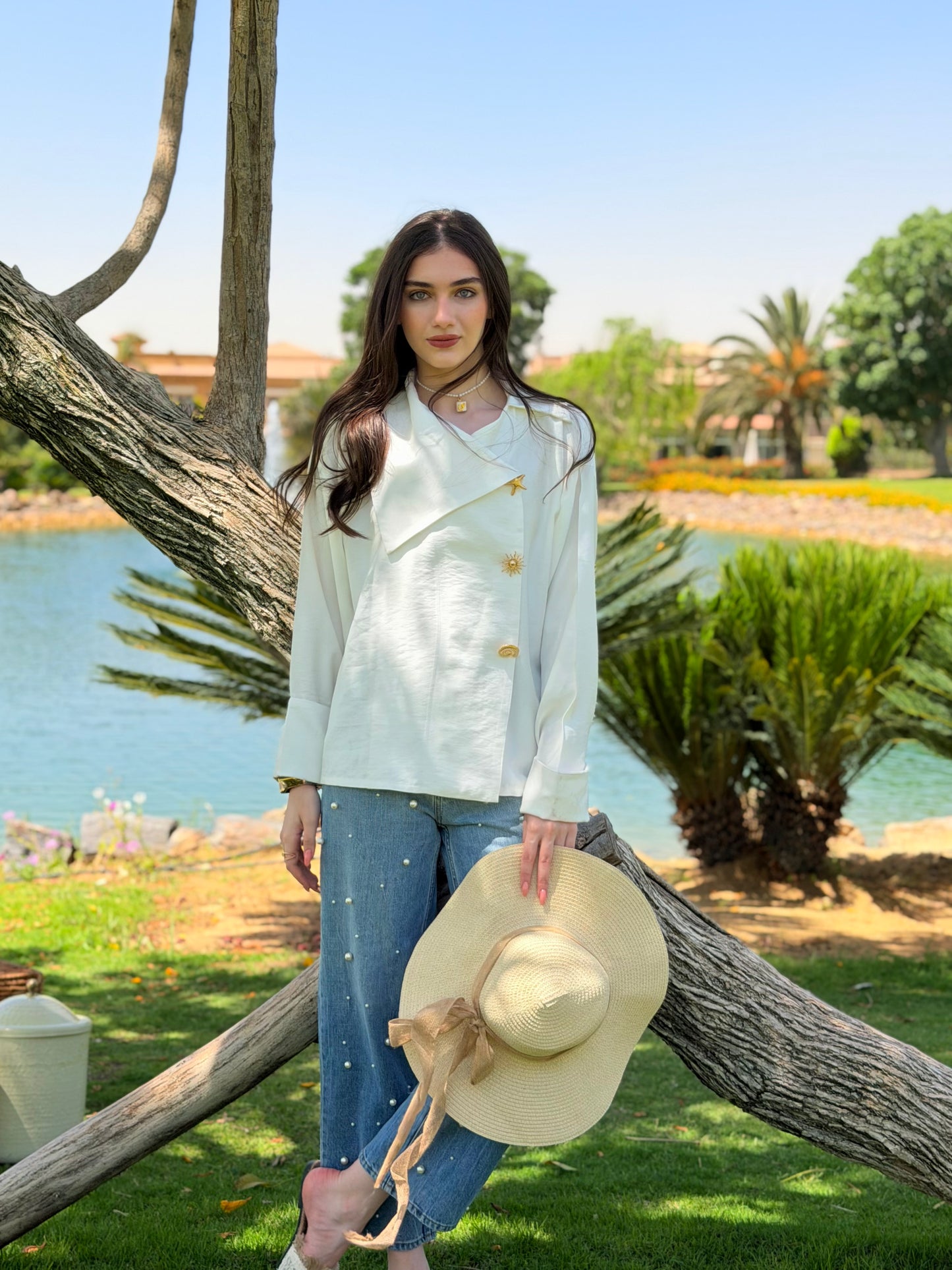 Luna blouse in White