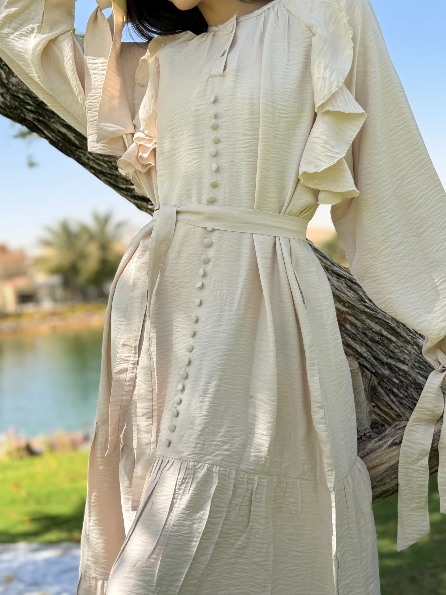 The Ruffled blooms dress