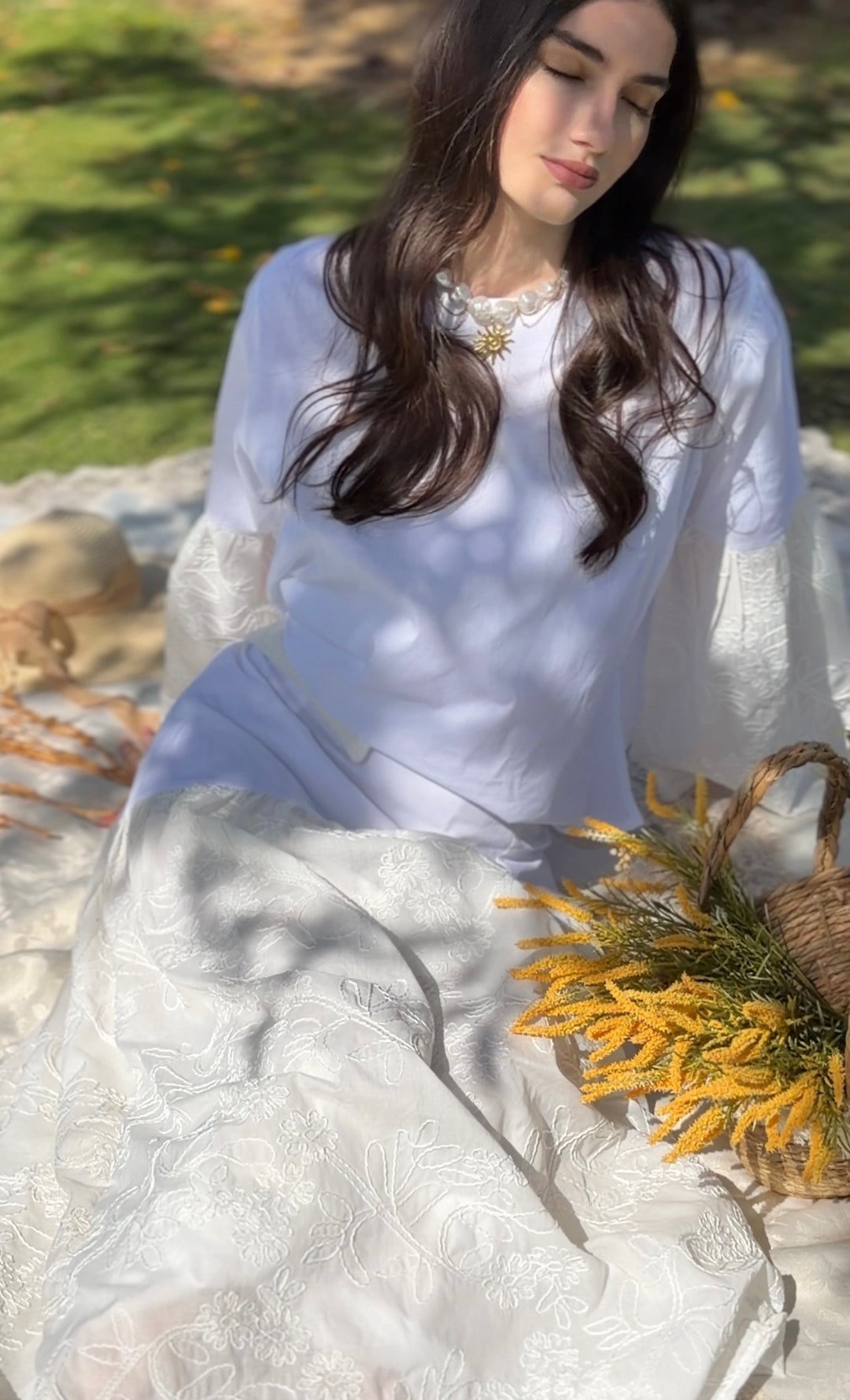 The Angel maxi skirt set